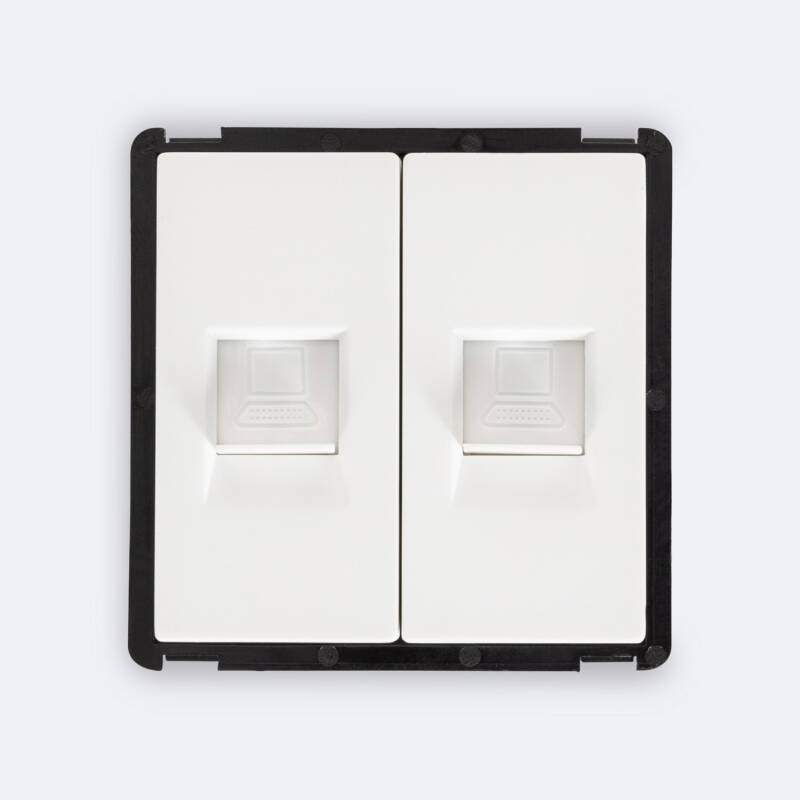 Imagen de Toma RJ45 Cat 6 Doble Internet Modern