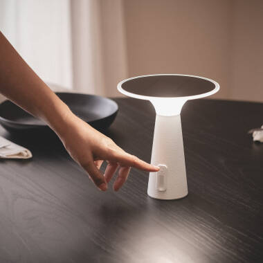 Imagem de Candeeiro de Mesa Solar para Exterior LED 3W Portátil com Bateria Recarregável USB Soucha