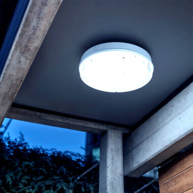 Plafon LED 24W Circular para Exterior Ø285 mm IP65 com Luz de Emergência Não Permanente Hublot