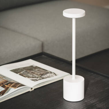 Imagen de Lámpara de Mesa LED Portátil Metal con Batería USB Recargable Zimba