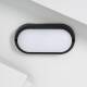 Imagem de Plafon LED 25W Oval para Exterior 96x198 mm IP65 Hublot Black