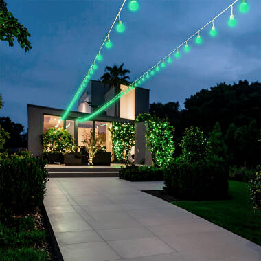 Imagen de Guirnalda Exterior con Bombillas LED E27 5.5m IP65 Blanco