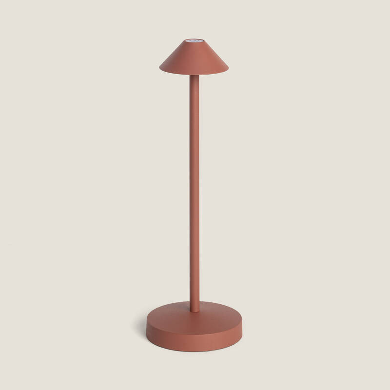 Imagem de Candeeiro de Mesa LED Portátil para Exterior Metal com Bateria Recarregável Magatzi