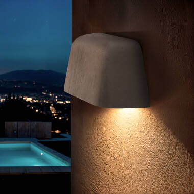 Aplique de Parede Exterior LED 8W Cimento Maesy