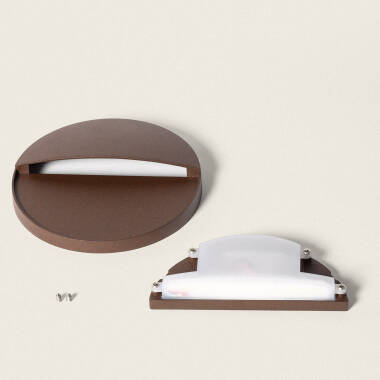 Imagen de Aplique de Pared Exterior LED 6.5W CCT Seleccionable Aluminio Superficie Circular Jade