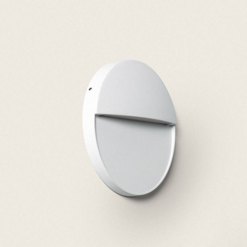 Imagen de Aplique de Pared Exterior LED 6.5W CCT Seleccionable Aluminio Superficie Circular Jade