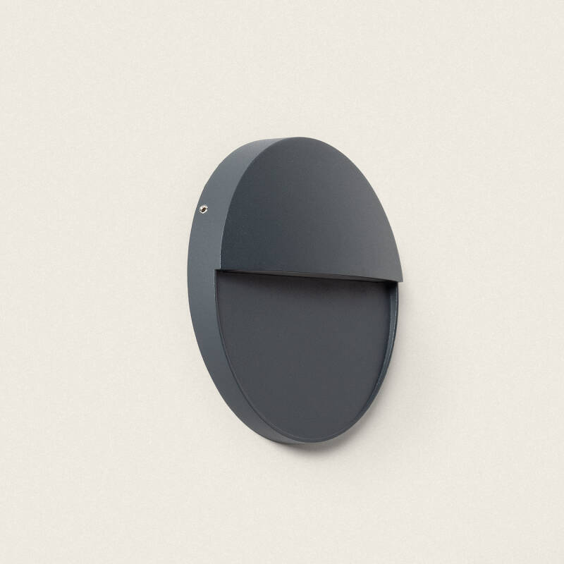 Imagen de Aplique de Pared Exterior LED 6.5W CCT Seleccionable Aluminio Superficie Circular Jade