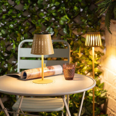 Imagen de Lámpara de Mesa Solar Exterior LED Portátil con Batería USB Recargable Banate