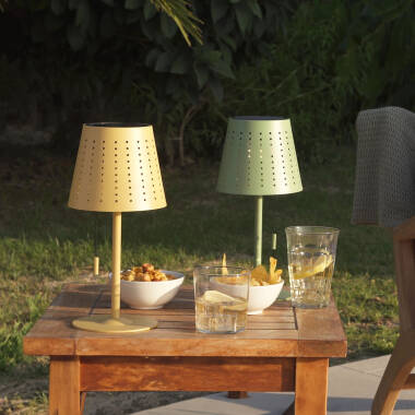 Imagen de Lámpara de Mesa Solar Exterior LED Portátil con Batería USB Recargable Banate