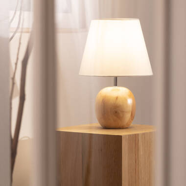 Lámpara de Mesa de Madera Ranko