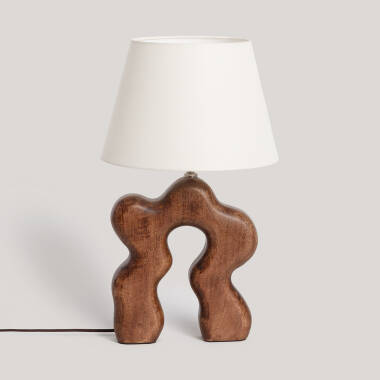 Candeeiro de Mesa Madera Hunar I ILUZZIA