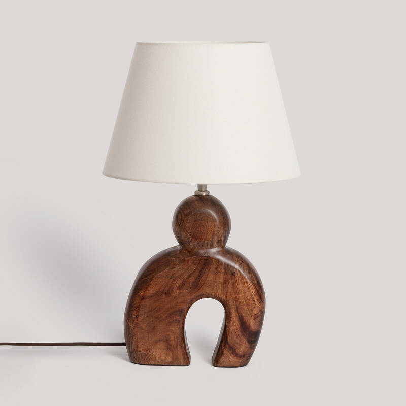 Imagen de Lámpara de Mesa Madera Hunar II ILUZZIA