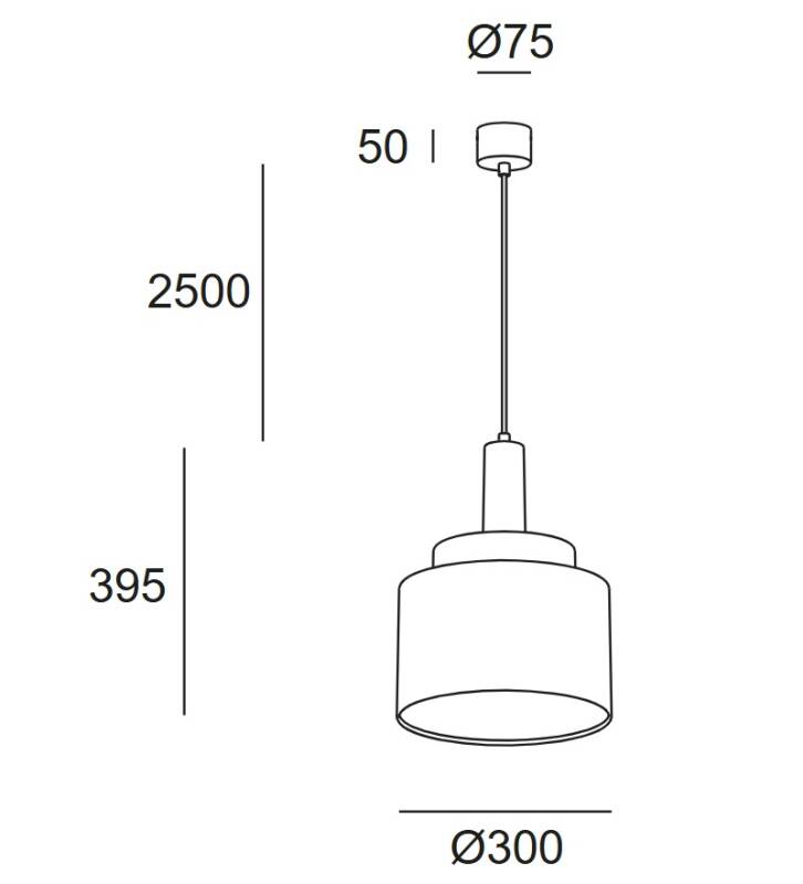 Imagen de Lámpara colgante KEOPS 1 body Vast LEDS-C4 00-9035-CV-A1