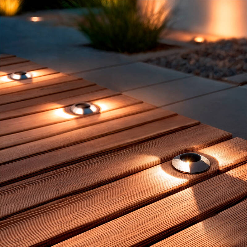 Imagen de Baliza Exterior LED 3W Empotrable Suelo Letso 2L Negro