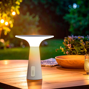 Imagem de Candeeiro de Mesa Solar para Exterior LED 3W Portátil com Bateria Recarregável USB Soucha