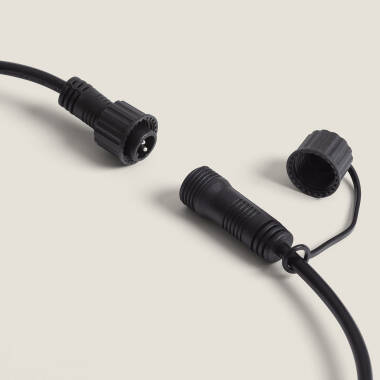 Imagen de Guirnalda Exterior con Bombillas LED B22 Filamento G45 5m IP44 Negro