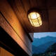 Imagen de Plafón Oval para Exterior 220x120 mm Hublot Rejilla