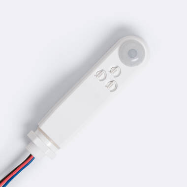 Sensor de Movimiento PIR Crepuscular 360º de Superficie Exterior IP65 con Mando
