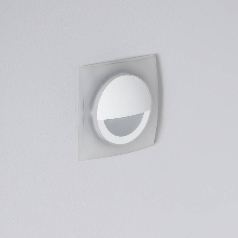 Imagen de Baliza LED 3W Empotrable Pared Cuadrado Blanco Occulare