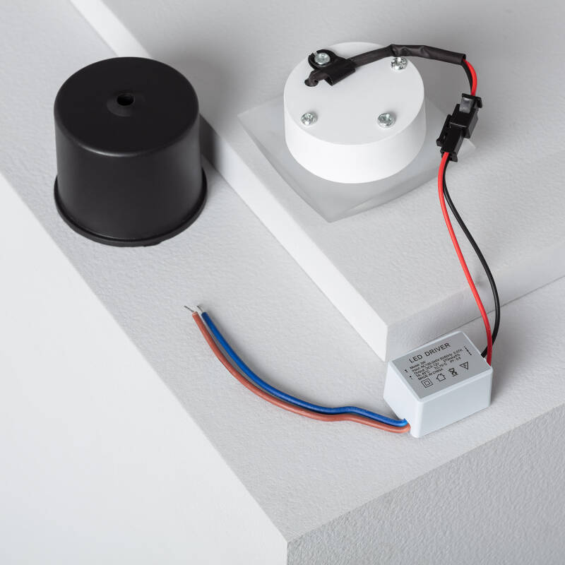 Imagen de Baliza LED 3W Empotrable Pared Cuadrado Blanco Occulare