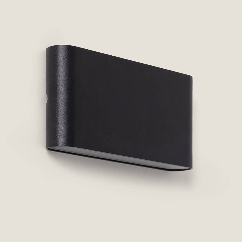 Imagen de Aplique de Pared Exterior LED 12W Aluminio Rectangular Iluminación Doble Cara Luming Negro
