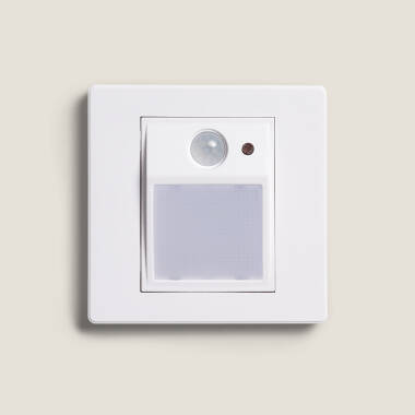 Imagen de Baliza de Pared LED Empotrable con Sensor PIR y Crepuscular Olite para Caja Universal