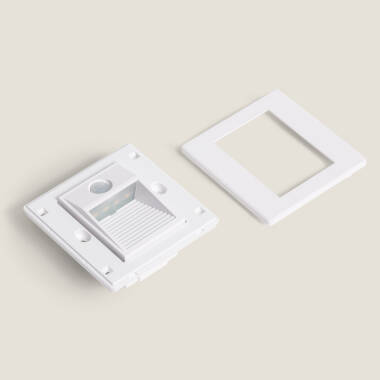 Imagen de Baliza de Pared LED Empotrable con Sensor PIR Olite para Caja Universal