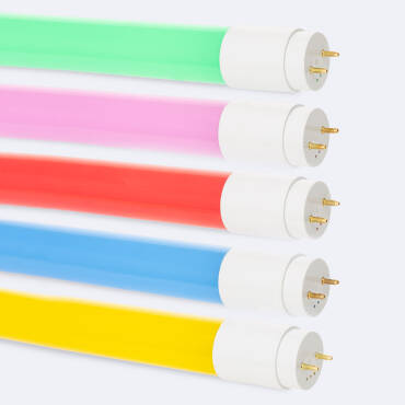 Tubo LED T8 G13 60cm PC de Cores 9W