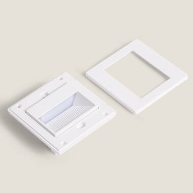 Imagen de Baliza de Pared LED Empotrable Cuadrado Olite para Caja Universal