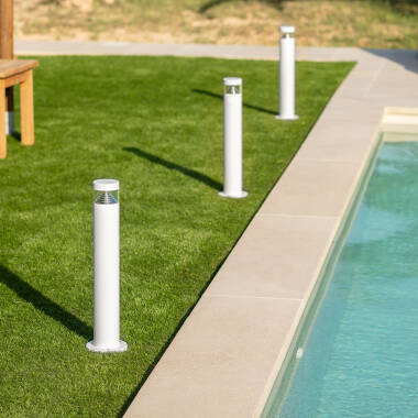 Imagem de Baliza Exterior LED 5W Superfície de Pé 50cm Inti Inox Branca 