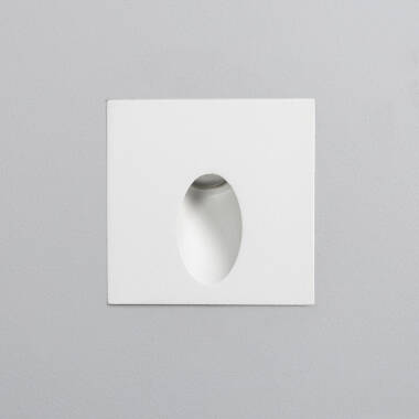 Imagen de Baliza Exterior LED 3W Empotrable Pared Cuadrado Blanco Ellis