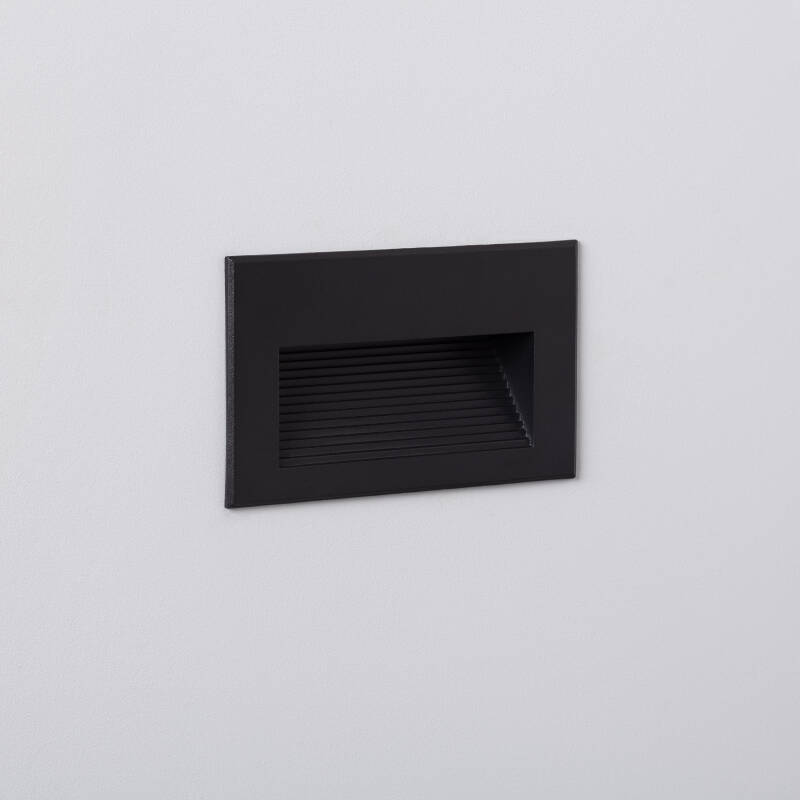 Imagen de Baliza Exterior LED 5W Empotrable Pared Negro Goethe Horizon
