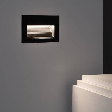 Imagen de Baliza Exterior LED 5W Empotrable Pared Negro Goethe Horizon