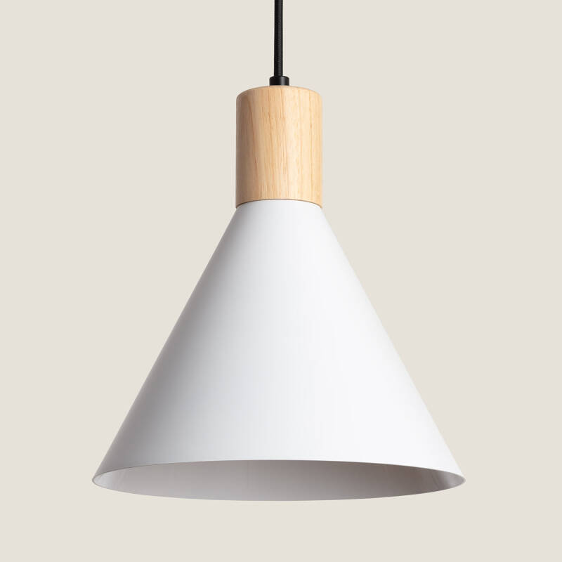 Imagen de Lámpara Colgante Aluminio y Madera Arbat