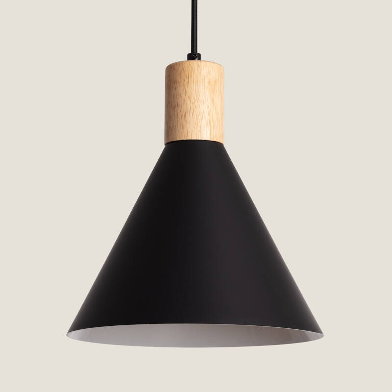 Imagen de Lámpara Colgante Metal y Madera Arbat