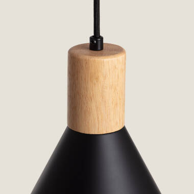 Imagen de Lámpara Colgante Metal y Madera Arbat