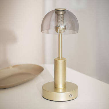 Imagen de Lámpara de Mesa LED Metal Portátil con Batería USB Recargable Luliu Ludza