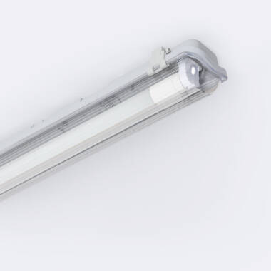 Pantalla Estanca 150cm IP65 con Tubo LED Cristal 22W 140lm/W