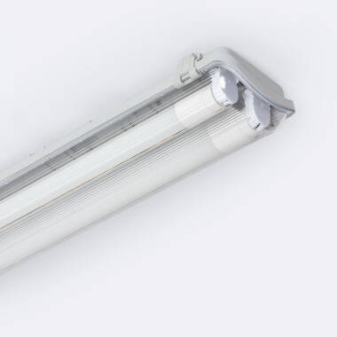 Pantalla Estanca 60cm IP65 con dos Tubos LED Cristal 9W 140lm/W