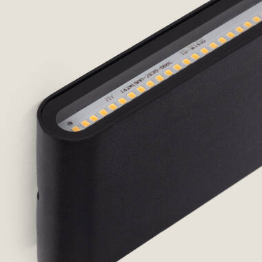 Imagen de Aplique de Pared Exterior LED 12W Aluminio Rectangular Iluminación Doble Cara Luming Negro