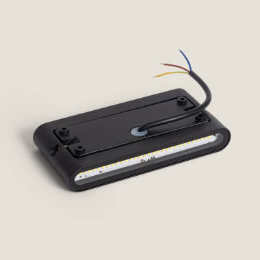 Imagen de Aplique de Pared Exterior LED 12W Aluminio Rectangular Iluminación Doble Cara Luming Negro