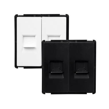 Tomada Dupla RJ45 Internet Modern
