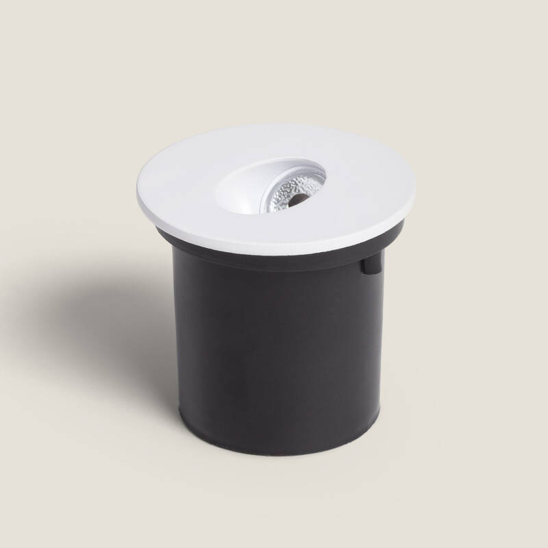 Imagem de Baliza LED Encastrável Parede Circular Branco Adam