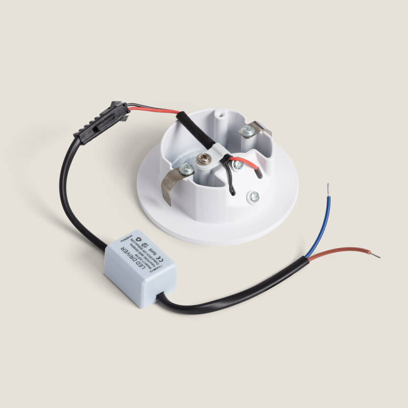 Imagem de Baliza LED Encastrável Parede Circular Branco Adam
