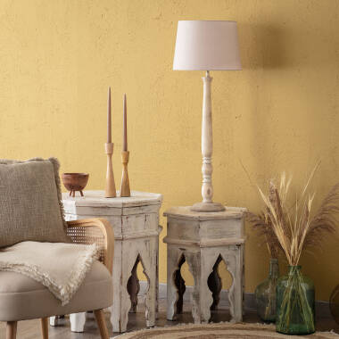 Imagen de Lámpara de Mesa Madera Daksh ILUZZIA