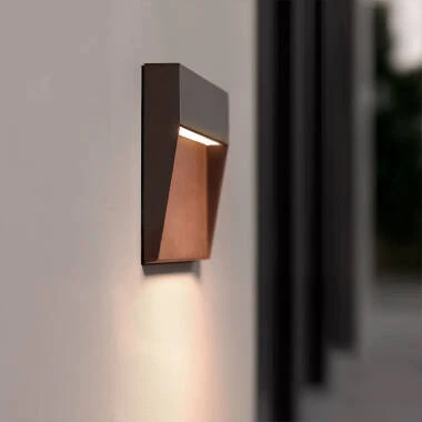 Baliza de Pared Exterior LED 3W CCT Seleccionable Superficie Cuadrado Jade