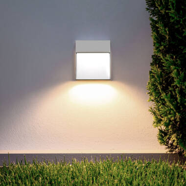Aplique de Pared Exterior LED 3W CCT Seleccionable Superficie Cuadrado Jade