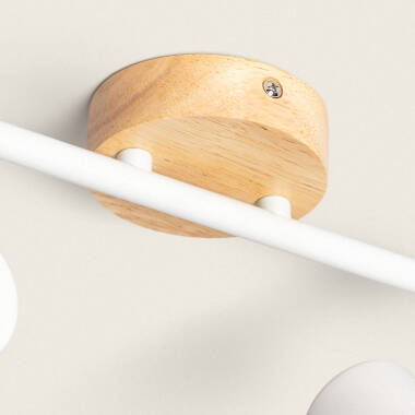 Imagen de Lámpara de Techo Orientable Madera 4 Focos Olmo