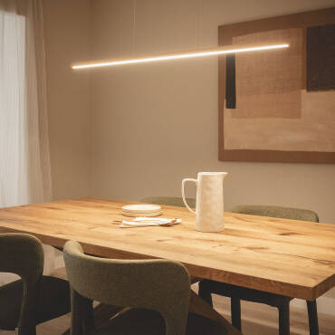 Lámpara Colgante Lineal LED 30W Aluminio CCT Denzel