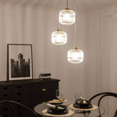 Imagen de Lámpara Colgante Cristal Tri Wilde